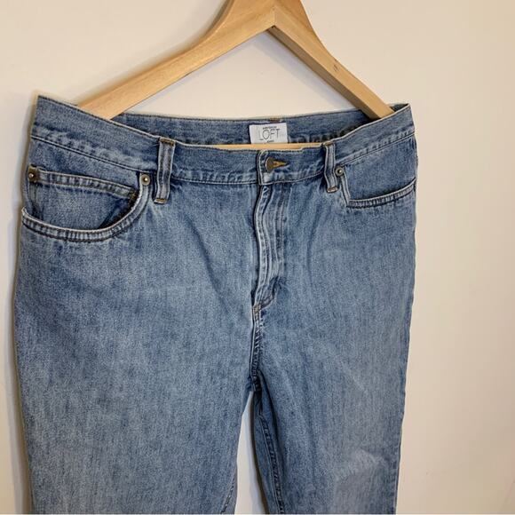 LOFT Jeans Light Acid Wash High Rise Straight Leg Jeans 12 - Picture 3 of 9